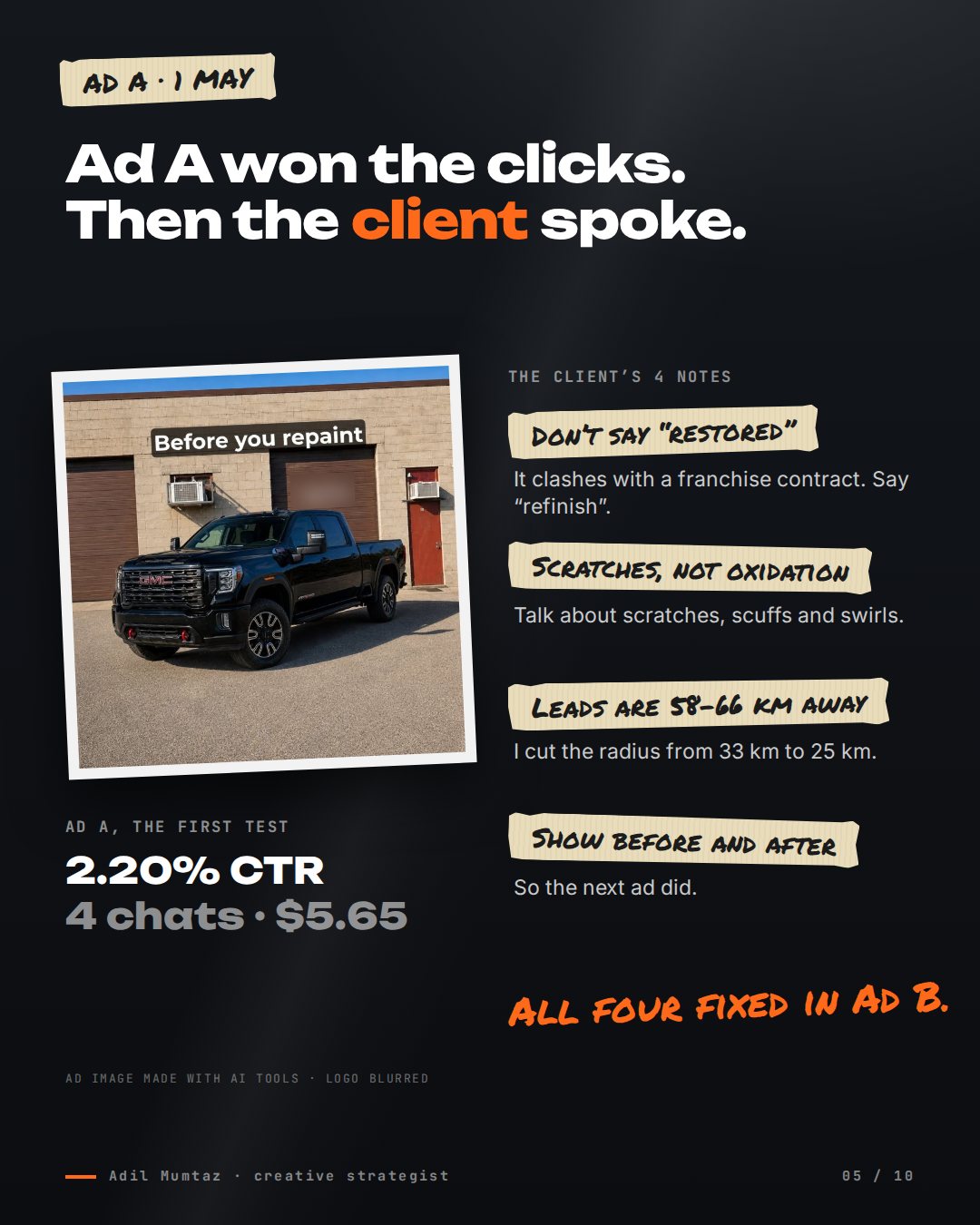 Car detailer case study slide 5 of 10